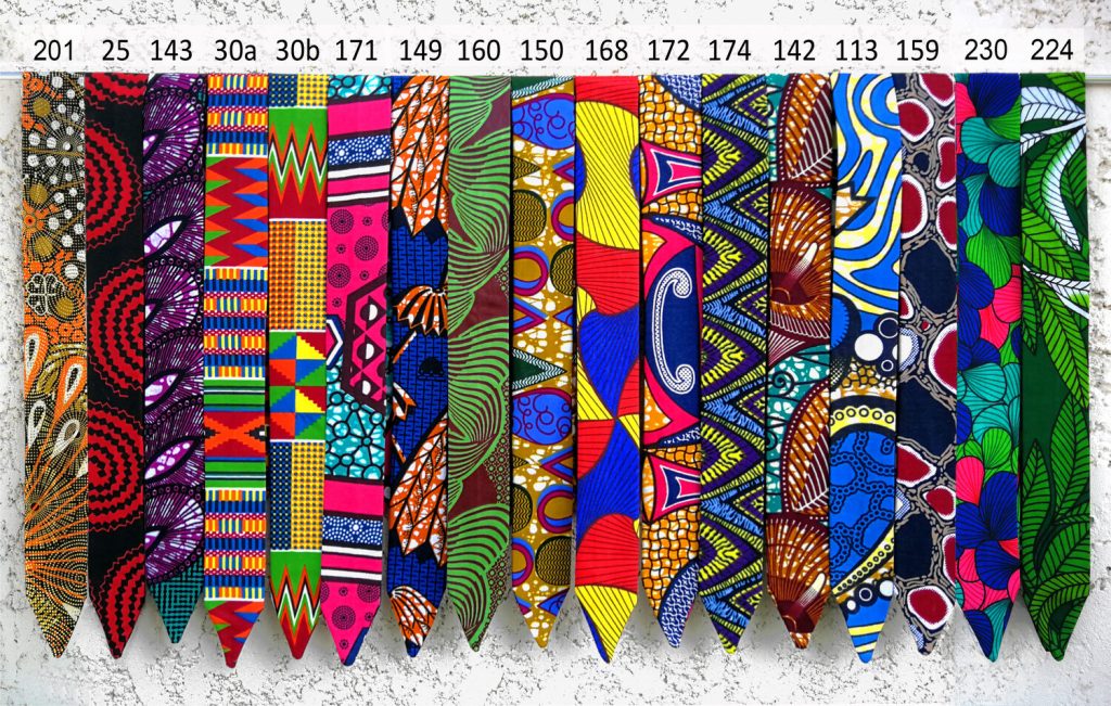 Wired headband or belt with removable wire - 3 sizes and wax print fabric of your choice