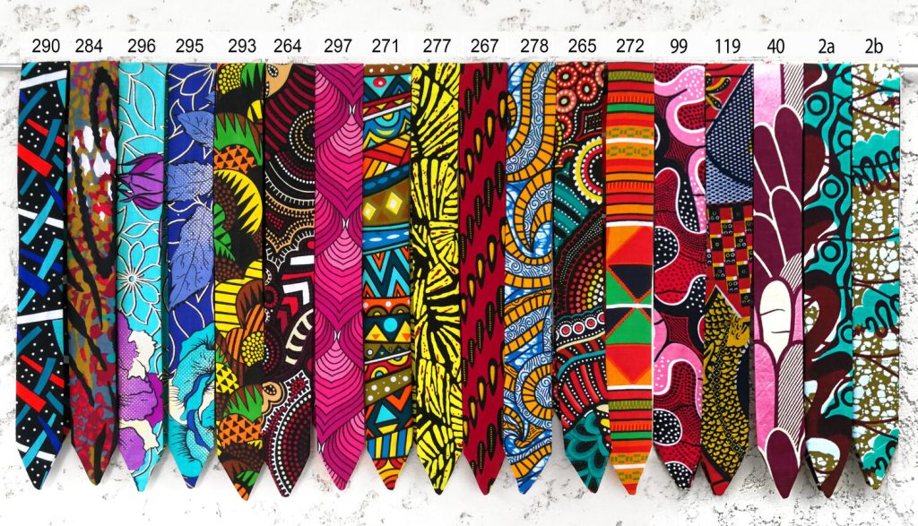 Wired headband or belt with removable wire - 3 sizes and wax print fabric of your choice
