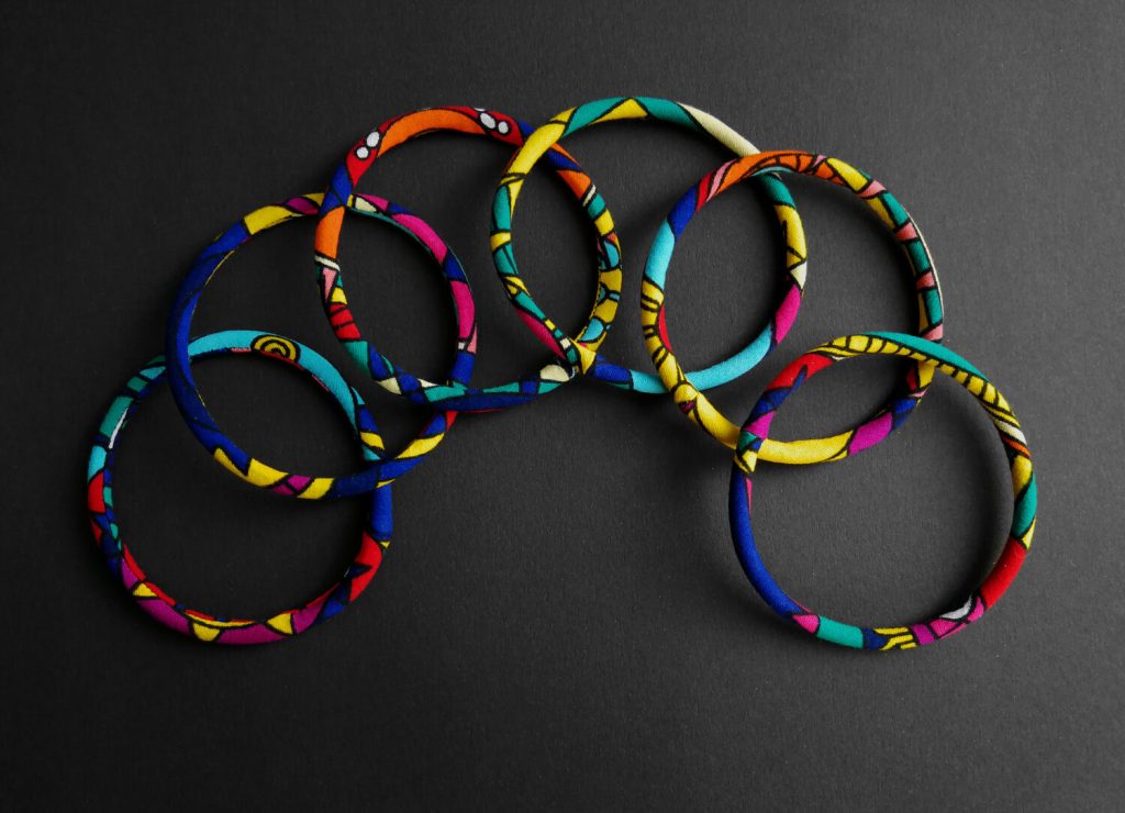 Bracciale flessibile waterproof - larghezza e tessuto a scelta, lunghezza adatta al giro mano - unisex