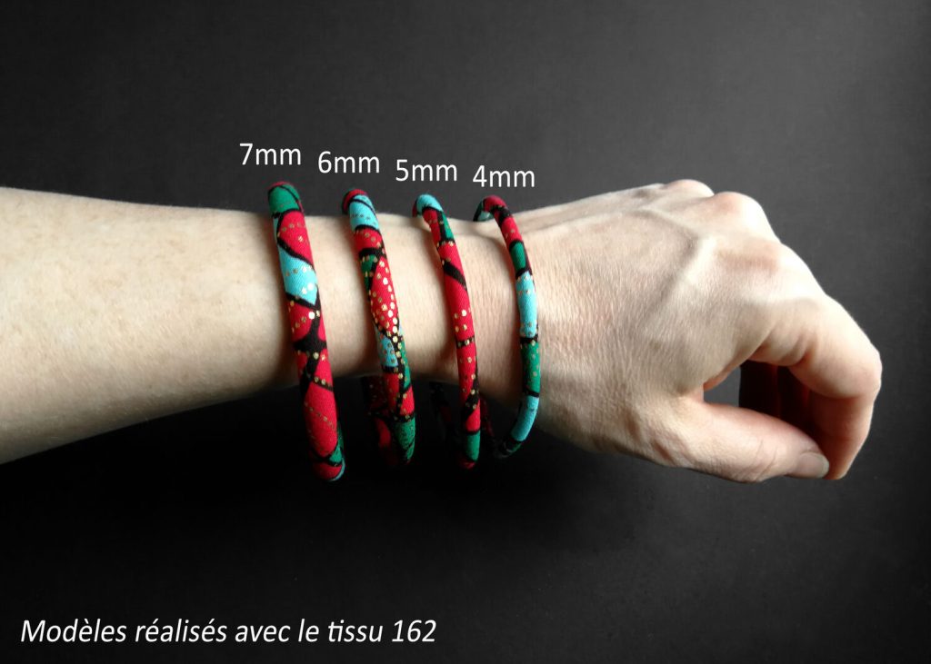 Bracciale flessibile waterproof - larghezza e tessuto a scelta, lunghezza adatta al giro mano - unisex