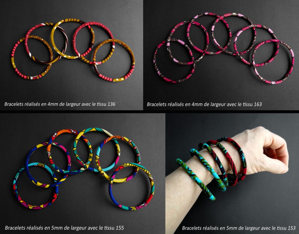 Bracciale flessibile waterproof - larghezza e tessuto a scelta, lunghezza adatta al giro mano - unisex