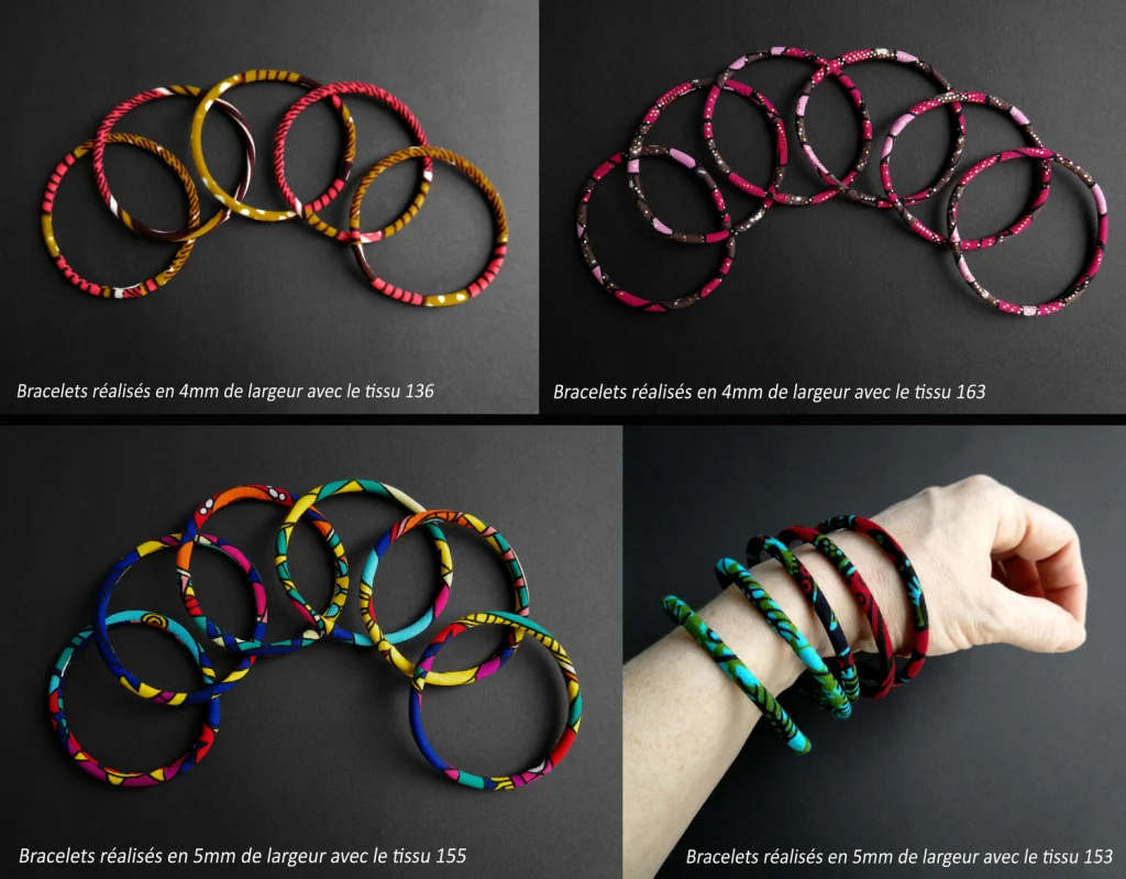 Bracciale flessibile waterproof - larghezza e tessuto a scelta, lunghezza adatta al giro mano - unisex