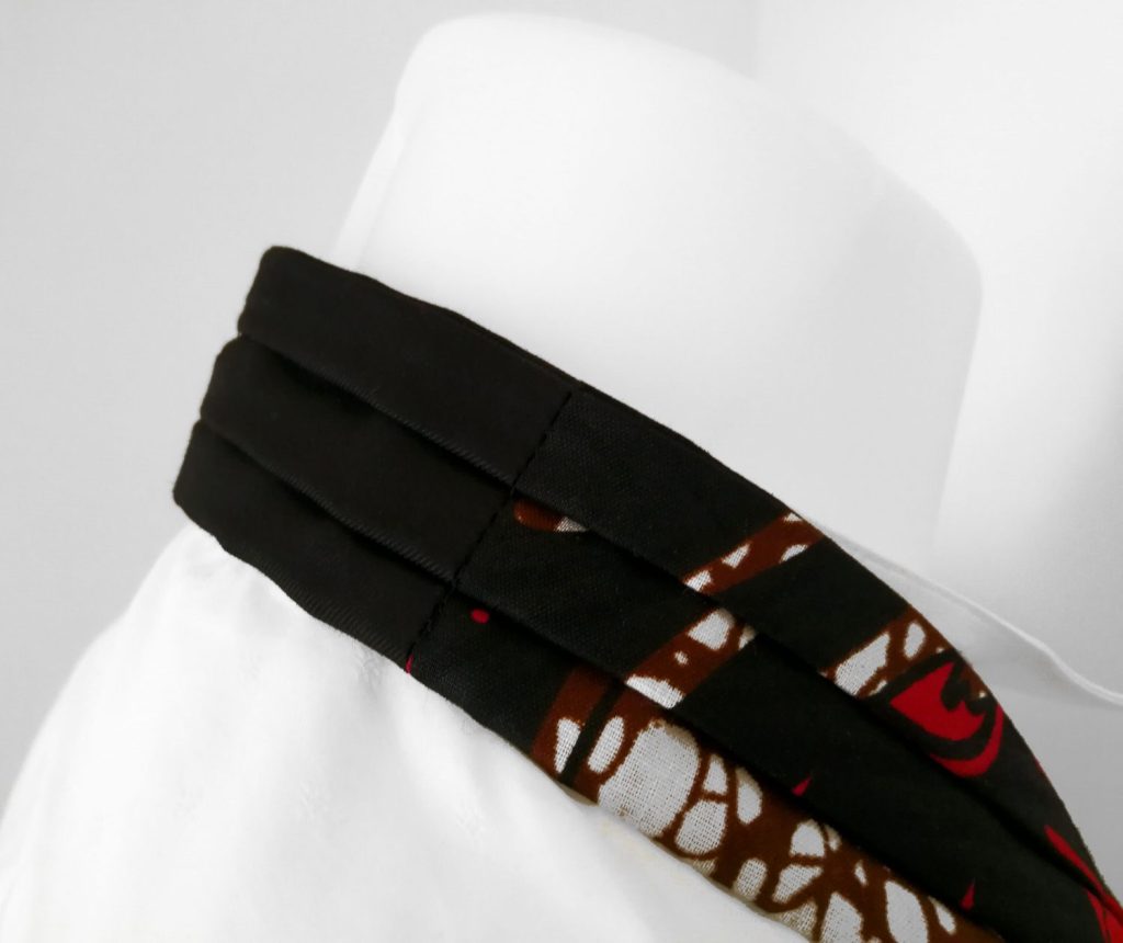 Cravatta Ascot in tessuto wax o giapponese, foto 4