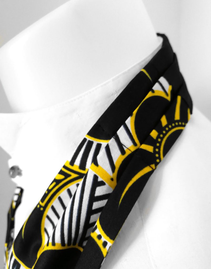 Cravatta Ascot in tessuto wax o giapponese, foto 9
