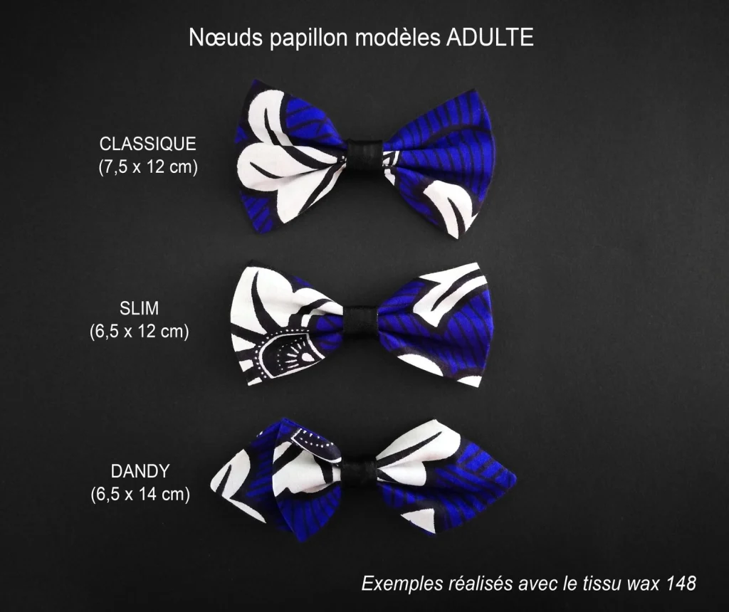 Papillon in tessuto wax e pochette da taschino