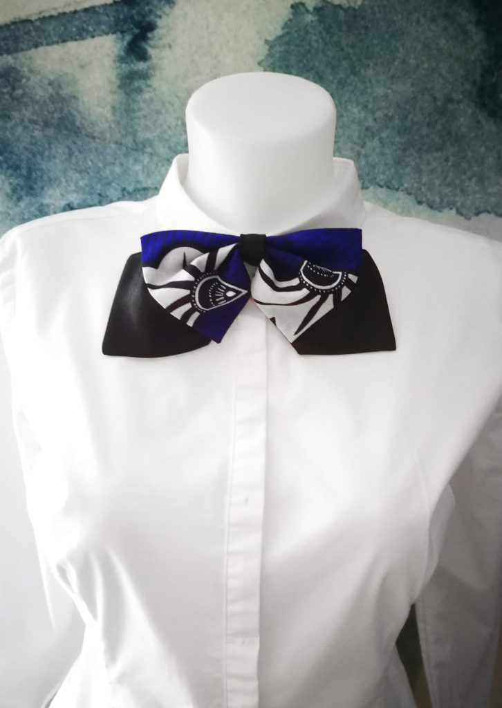 Papillon donna in tessuto wax o giapponese, modello b