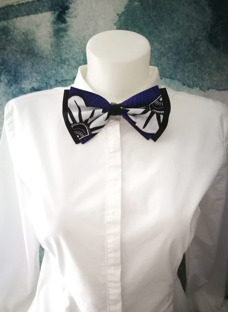 Papillon donna in tessuto wax o giapponese, modello c