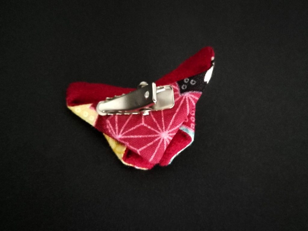 Fermaglio per capelli a farfalla origami in tessuto, foto 3